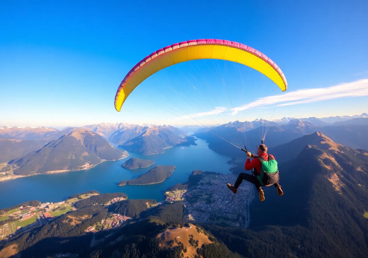 Paragliding über Interlaken